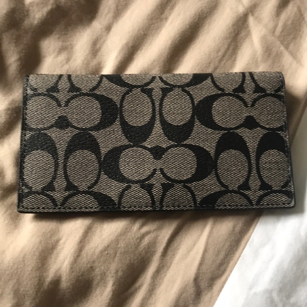 Coach checkbook wallet